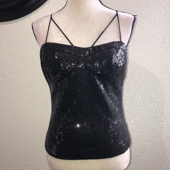Forever 21 Tops - Black sequin top